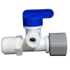 Konektor RO Stop Kran Tee 1/2 Inch Ball Valve 1/4  atau 3/8 Inch Konektor RO Stop Kran Tee 1/2 Inch Ball Valve 1/4  atau 3/8 Inch