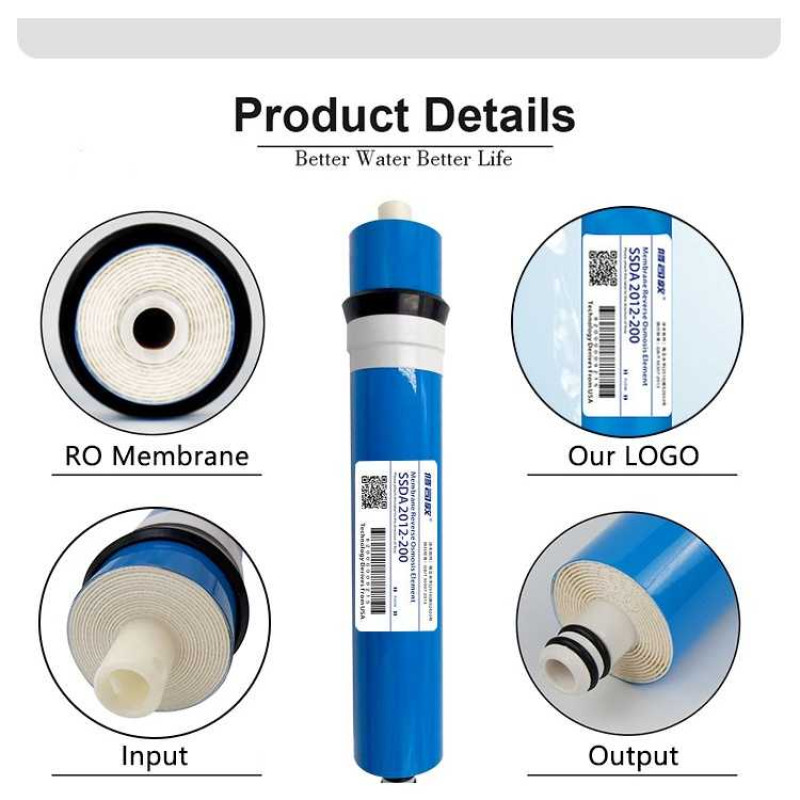 Filter Membran RO 200 Gpd Refill Filter Membrane Reverse Osmosis Filter Membran RO 200 Gpd Refill Filter Membrane Reverse Osmosis