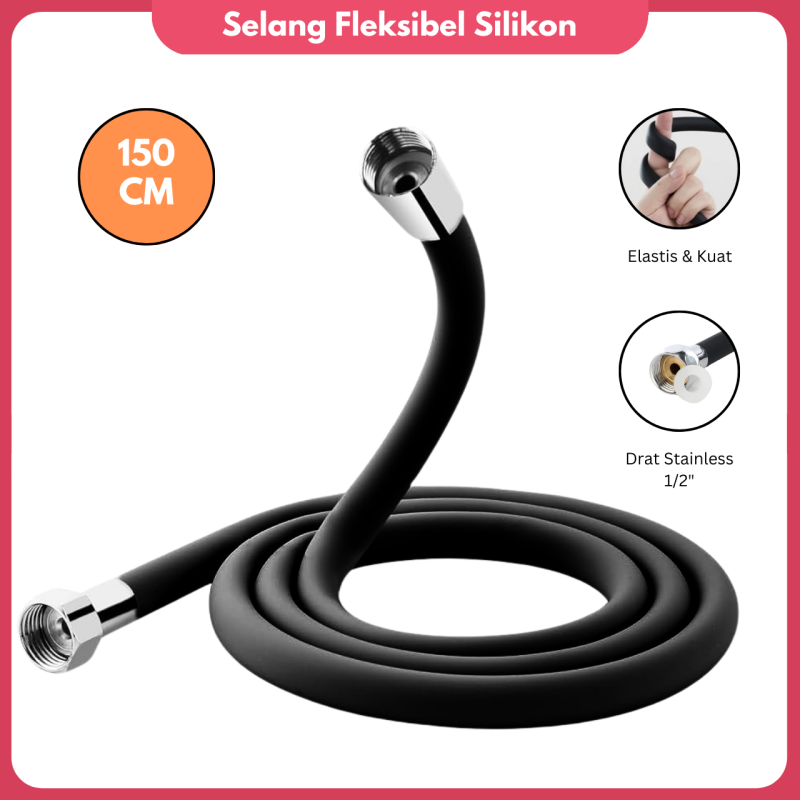 Selang Shower Silikon 150 cm Selang Shower Silikon 150 cm