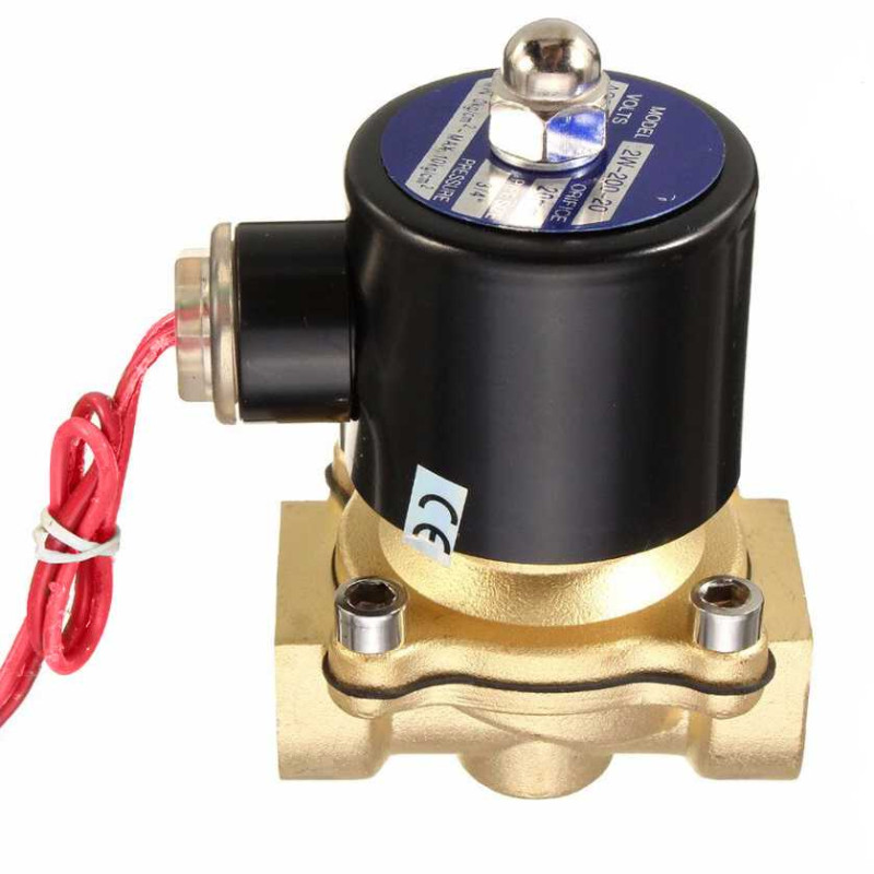 Selenoid Valve Katup Solenoida Pipa Air Stop kran Listrik AC 220V Selenoid Valve Katup Solenoida Pipa Air Stop kran Listrik AC 220V