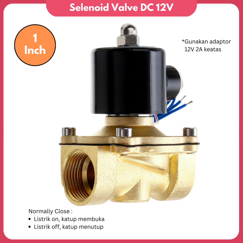 Selenoid Valve 1 Inch DC 12V Selenoid Valve 1 Inch DC 12V