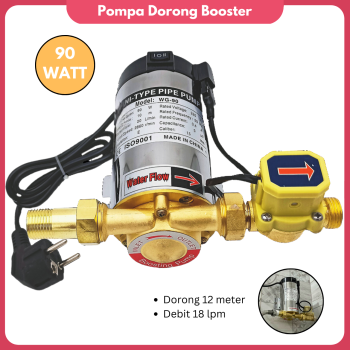 Pompa Pendorong Air Otomatis 90 Watt  Pompa Pendorong Air Otomatis 90 Watt
