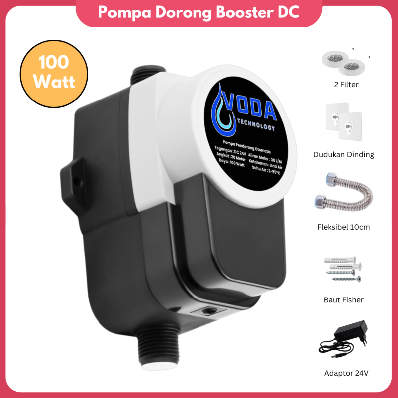 Pompa Pendorong Air Otomatis DC 24V 100 Watt Pompa Pendorong Air Otomatis DC 24V 100 Watt