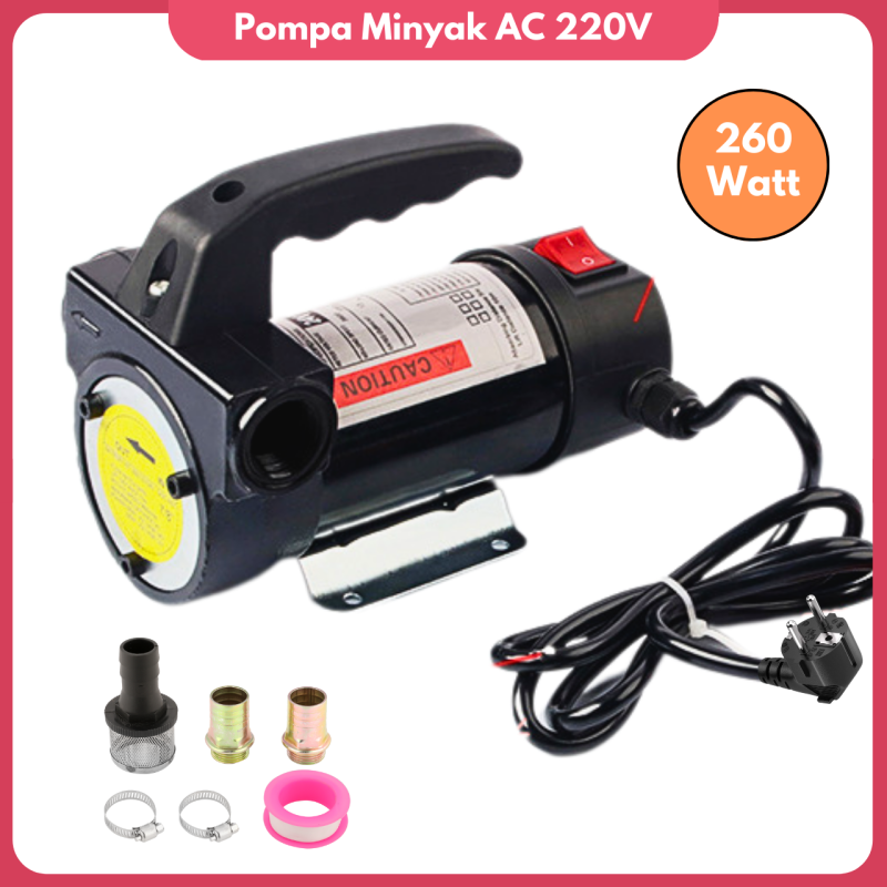 Pompa Minyak AC 220V Pompa Sedot Solar Diesel Pump Oli Pompa Minyak AC 220V Pompa Sedot Solar Diesel Pump Oli