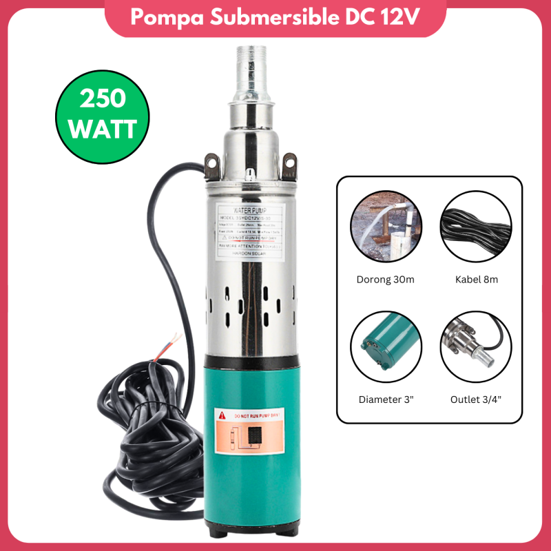 Pompa Tanam DC 12V Pompa Celup Sumur 3 Inch Submersible Pump Pertanian Pompa Tanam DC 12V Pompa Celup Sumur 3 Inch Submersible Pump Pertanian