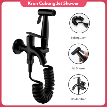 Kran Cabang dengan Jet Shower Toilet Kran Cabang dengan Jet Shower Toilet