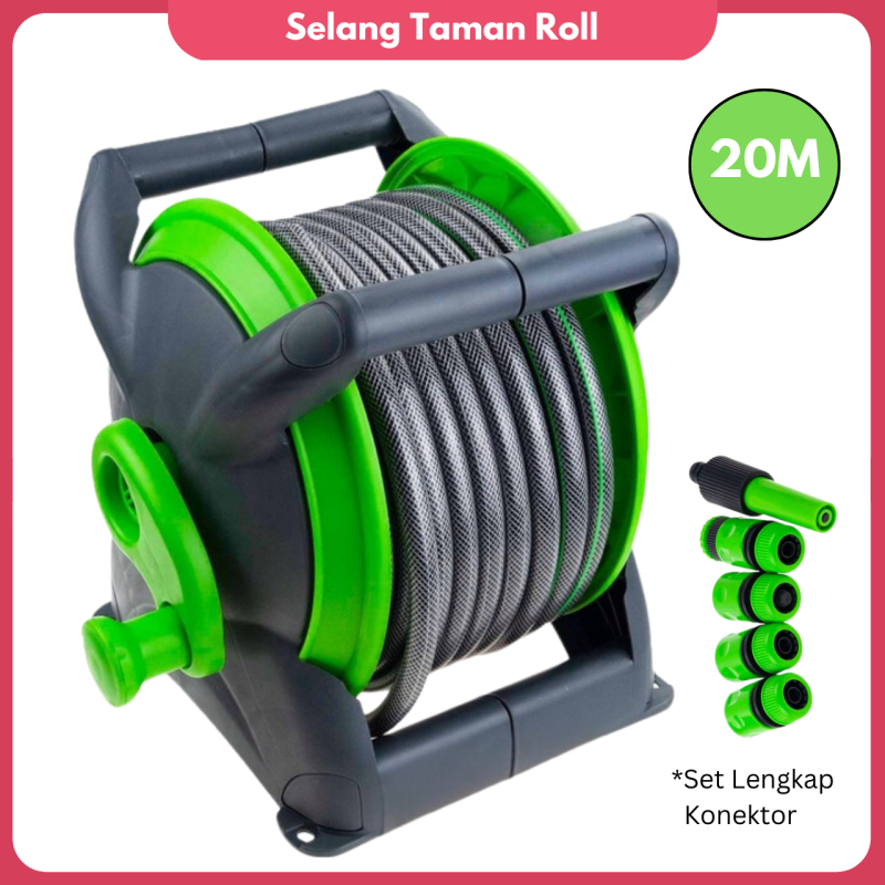 Gulungan Selang Air 20 Meter Penyiram Tanaman Portable Gulungan Selang Air 20 Meter Penyiram Tanaman Portable