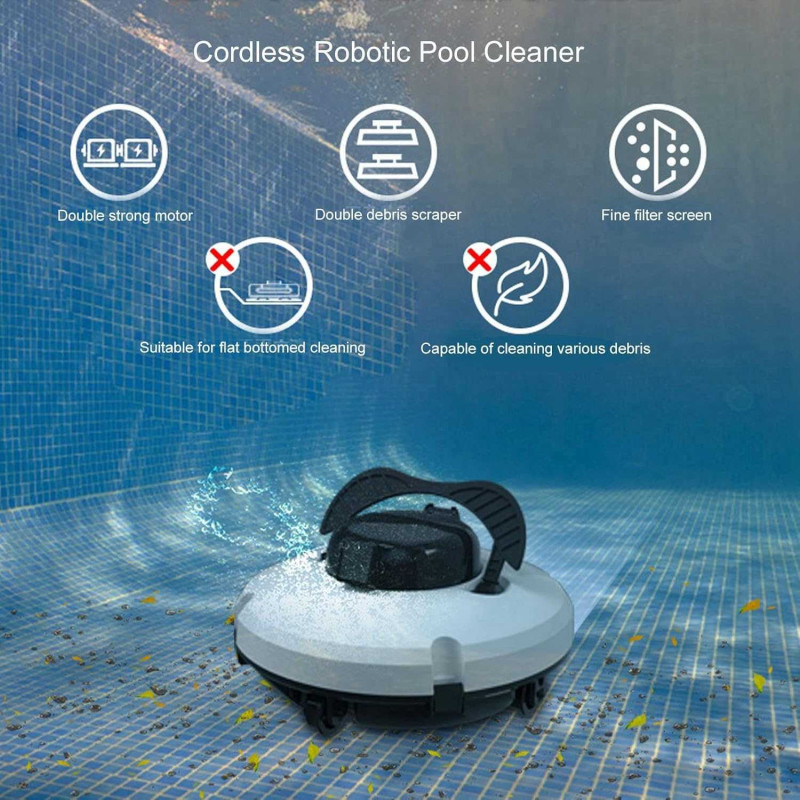 Robot Vacuum Kolam Renang 5200 mAh Robot Vacuum Kolam Renang 5200 mAh