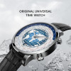 Watch - AGELOCER- World Time 5201A1 -Silver Watch - AGELOCER- World Time 5201A1 -Silver