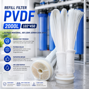 Filter Isi Ulang PVDF 2000L 102*450