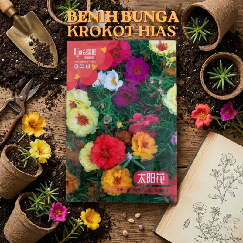 Benih Bunga Krokot Hias