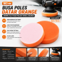 180Mm flat Foam Polish Wheel Orange