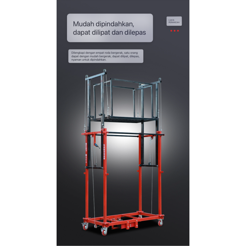 Electric scaffolding mobile lift - 3M 500kg Electric scaffolding mobile lift - 3M 500kg