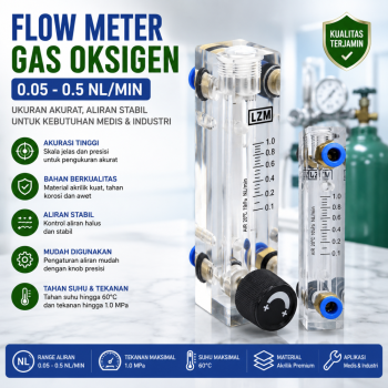 Alat Ukur Aliran Udara - Air Flow 0.05-0.5 LPM