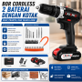 Mesin Bor Portable - 2 Baterai