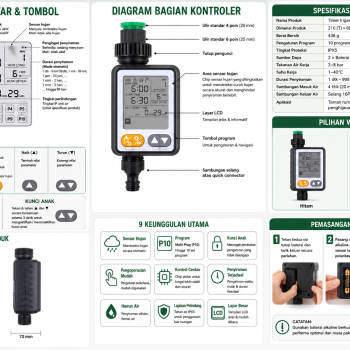 Digital Water Timer - Pengatur Waktu Penyiraman