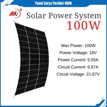 Flexible solar panels - 18V 100Watt