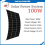 Flexible solar panels - 18V 100Watt