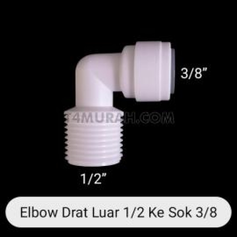 1/2 Outer Teeth To 3/8 Quick Connection (Elbow)