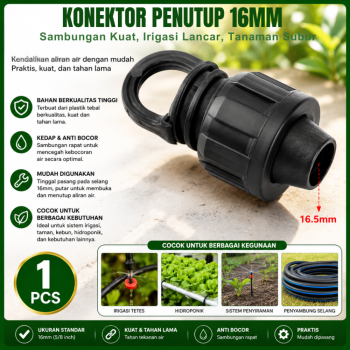 Penutup Selang Tetes PE Irigasi 1/2 inch