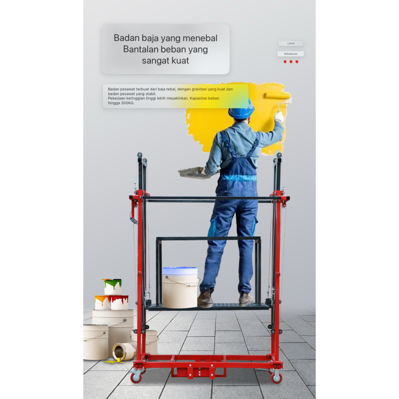 Electric scaffolding mobile lift - 3M 500kg Electric scaffolding mobile lift - 3M 500kg