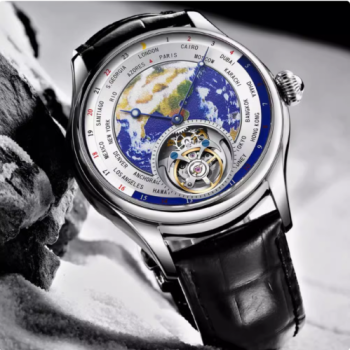 Watch - Aesop- Silver- world map Watch - Aesop- Silver- world map