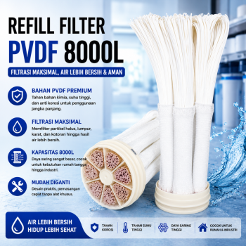 Filter Isi Ulang PVDF 8000L