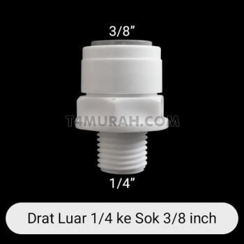 1/4 Outer Teeth To 3/8 Quick Connection ( Straight)