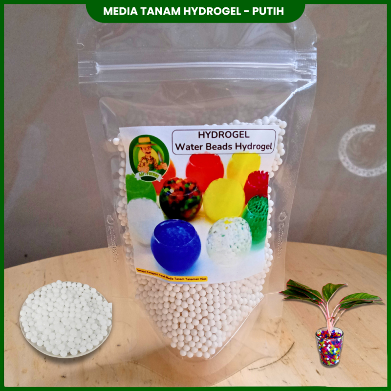 Hydrogel Bola Crystal Air Jel - Gel Beads Putih