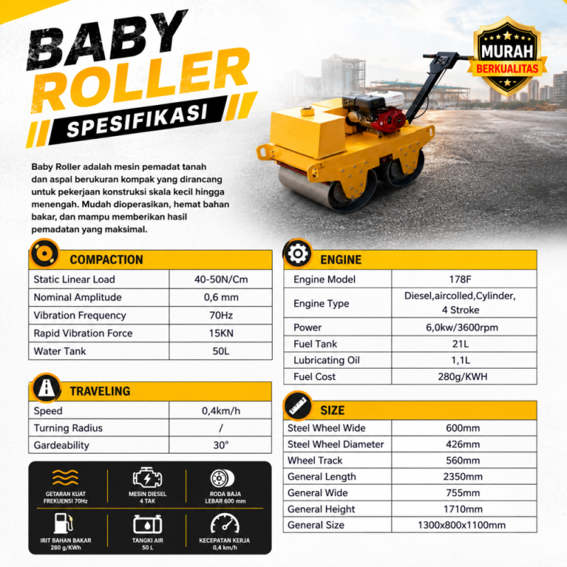 Baby Roller 600 KG
