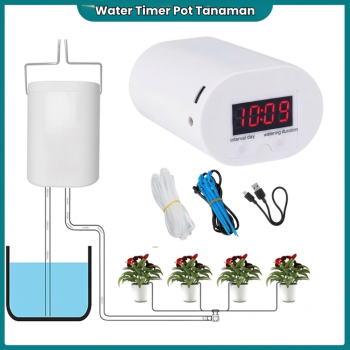 Digital Water Timer - Atur Waktu Siram - Tenaga Matahari