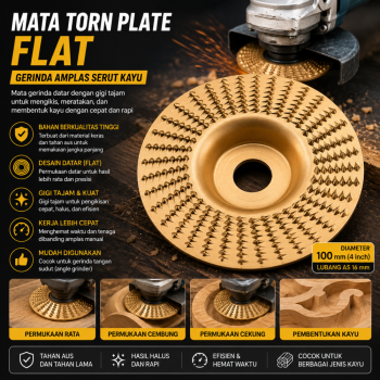 Mata Gerinda Torn Plate flat (Lokal)