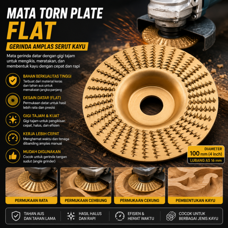 Mata Gerinda Torn Plate flat (Lokal)