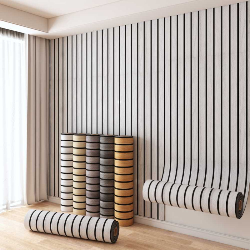 3D Grille Wallpaper - Grey - 60cm*300cm*2mm