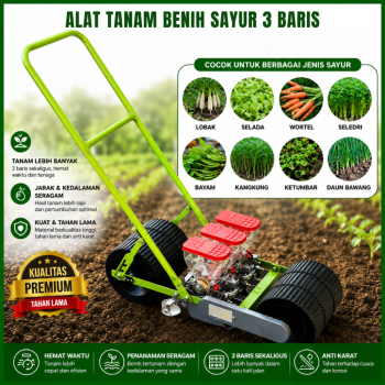 Alat Tanam Benih Sayuran - 3 Lajur