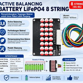 Active Balancing Battery LifePO4 8 String