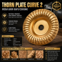 Mata Grinda Ukir Kayu - Thorn Plate Curve (4 Inch)