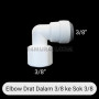 3/8 Inner Teeth To 3/8 Quick Connection (Elbow)