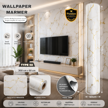 Wallpaper Foam Dinding - 60cm*3m - Type 02