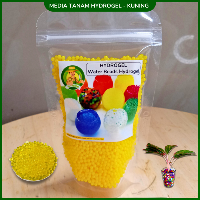 Hydrogel Bola Crystal Air Jel - Gel Beads Kuning