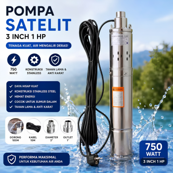 Pompa Celup 3 Inci AC 220V 100 Meter