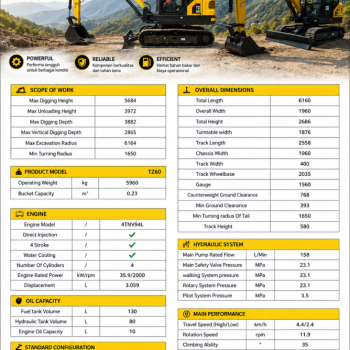 Excavator TZCO - TZ60