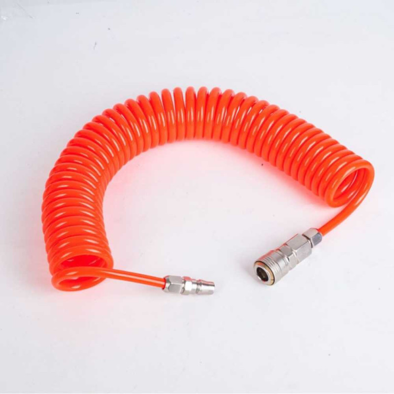 12M spiral air compressor hose (with connector)