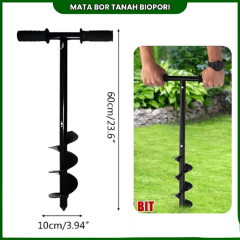Auger Drill Bit Manual Planting Seedling 10*60cm