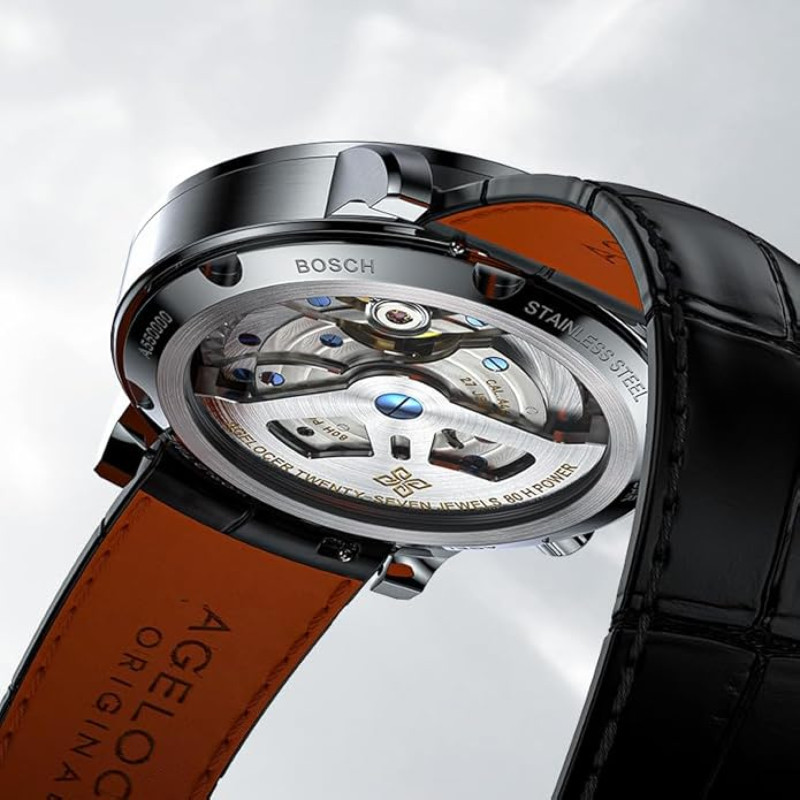 Watch - AGELOCER- World Time 5201A1 -Silver Watch - AGELOCER- World Time 5201A1 -Silver