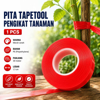 Pita Pengikat Tanaman & Sayuran - Per-Pcs Tape 1.1*30M 