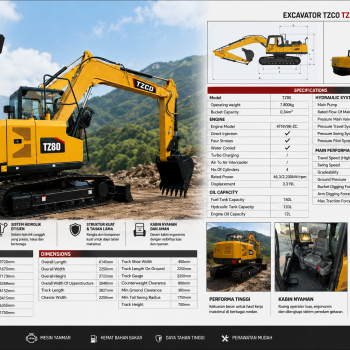 Excavator TZCO - TZ80