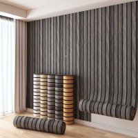 3D Grille Wallpaper - Black - 60cm*300cm*2mm