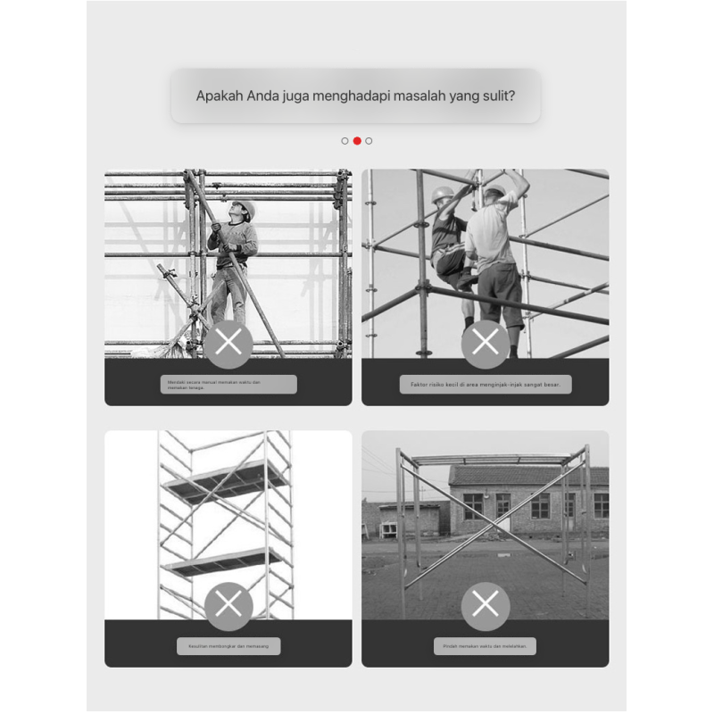 Electric scaffolding mobile lift - 3M 500kg Electric scaffolding mobile lift - 3M 500kg