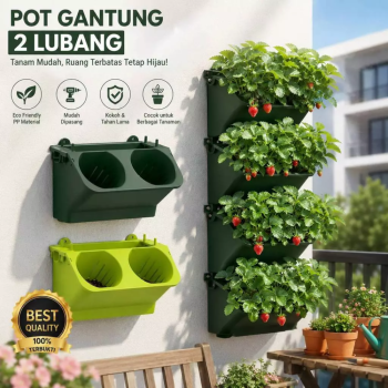 Vertical Garden - Pot Taman Vertikal - 2 Lubang (Kecil)
